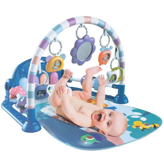 Hrací deka s piankem Tygřík - modrá