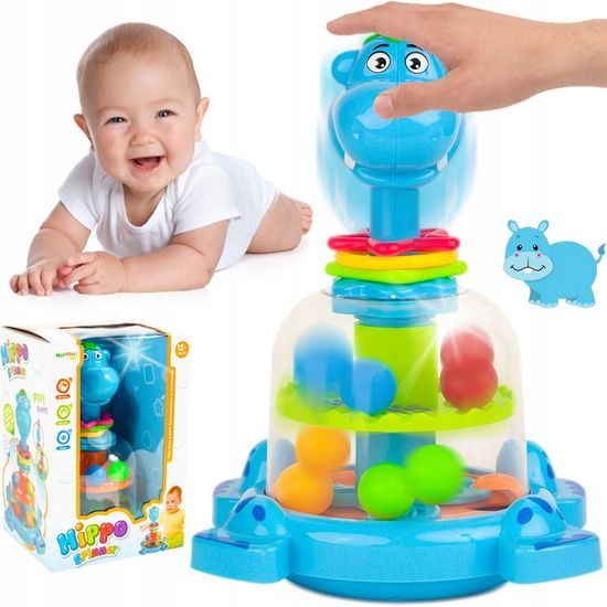 Rotující hračka pro nejmenší Hippo Spinner