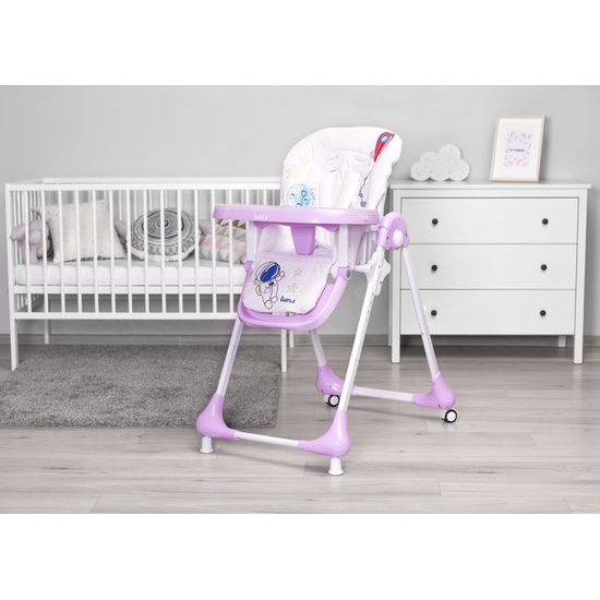 Jídelní židlička CARETERO Luna lavenda