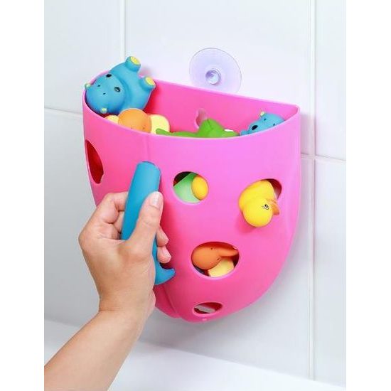 Plastový box na hračky do vany Akuku šedý