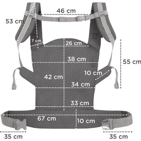 Kinderkraft dětské nosítko Nino Confetti Grey