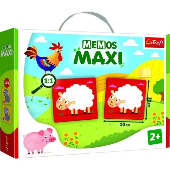 Pexeso Maxi - Zvířata na farmě 24 kusů - společenská hra