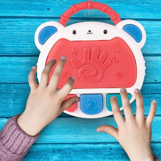 Interaktivní bubínek se zvuky a světly Myška růžová