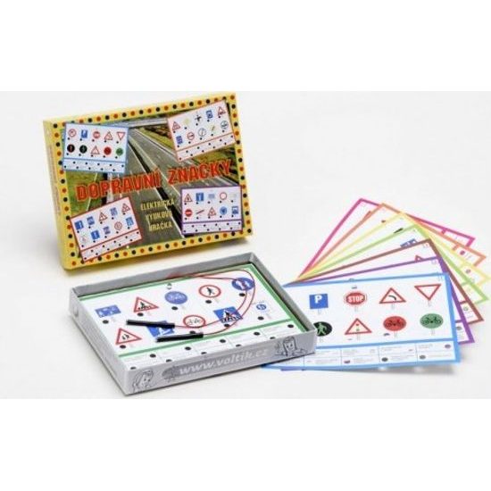 Dopravní značky - společenská hra na baterie