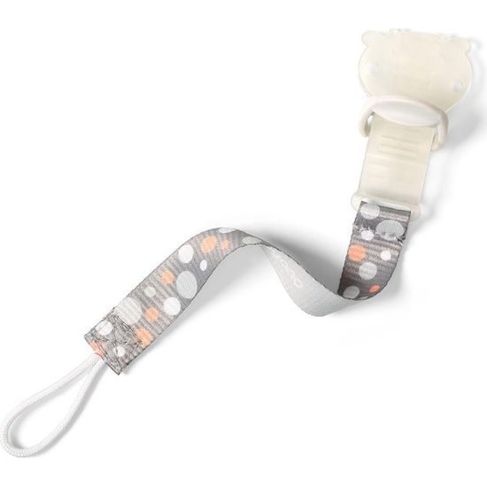 BabyOno Pásek na dudlík s klipsou - mix barev