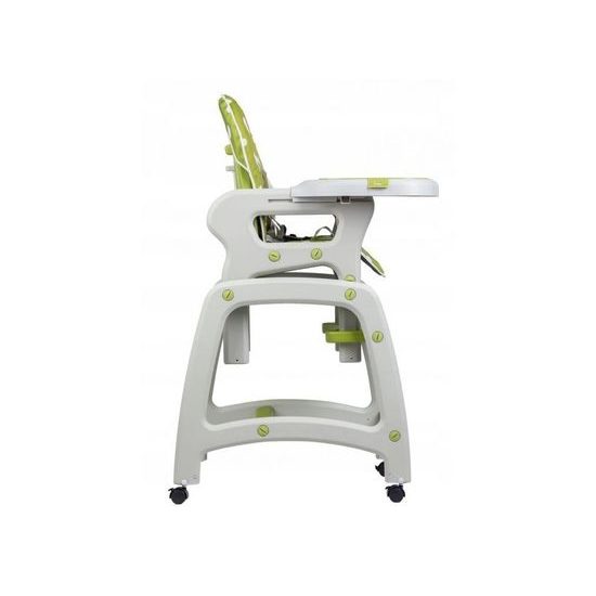 Ecotoys jídelní židlička s houpačkou 3v1 Green