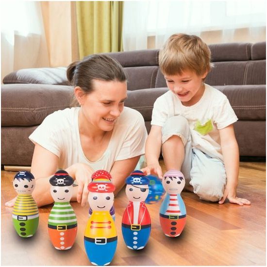 Dětské pěnové kuželky Pirate Bowling