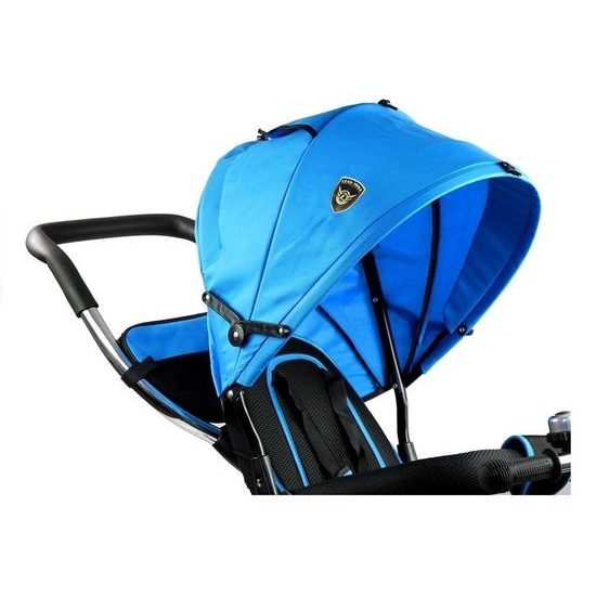 Majlo Toys multifunkční tříkolka s nafukovacími koly PRO500 modrá