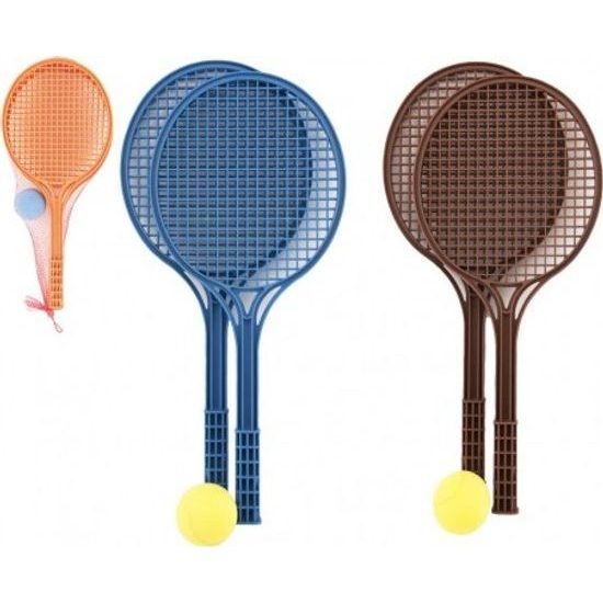 Soft tenis barevný + míček - mix barev