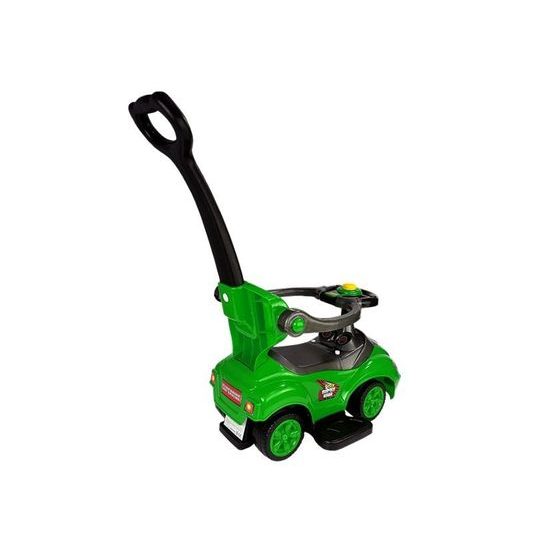 Odrážedlo Mega Car s vodící tyčí 3v1 zelené