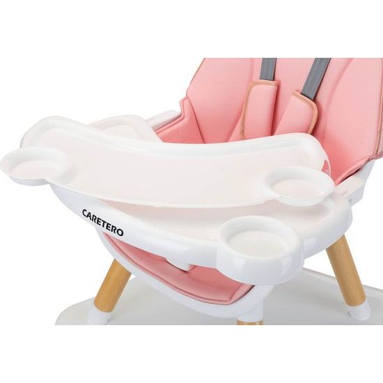 Dětská jídelní židlička Caretero Tuva - růžová