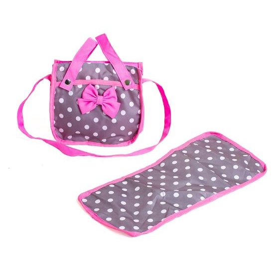 Doris kočárek pro panenky 9325 šedo-růžový Retro