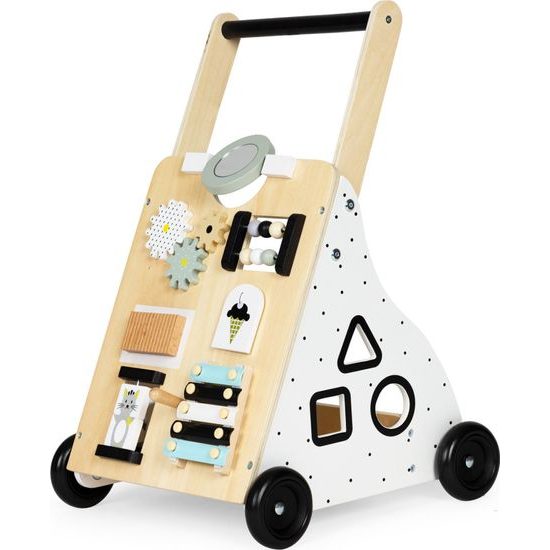 MALÁ VADA Ecotoys dřevěné edukační chodítko s cimbálkami