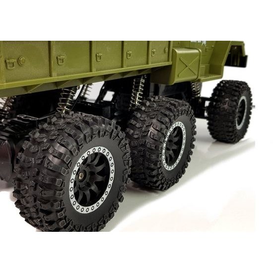 Nákladní auto 6x6 na dálkové ovládání Army Truck zelené 1:12