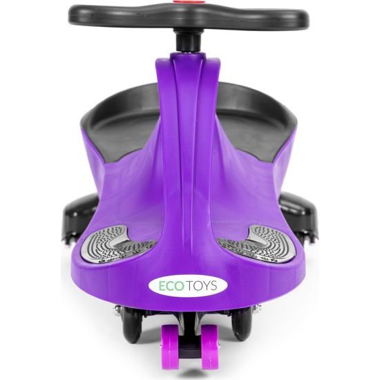 Ecotoys gravitační odrážedlo se svítícími koly Spinner - fialové