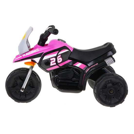 Majlo Toys dětská elektrická minitříkolka Sport Trike černo-růžová
