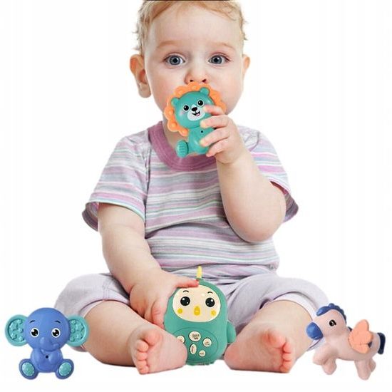Doris kolotoč nad postýlku s melodiemi a dálkovým ovládáním Zvířátka