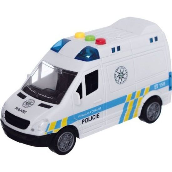 Auto policejní dodávka na baterie, se zvukem