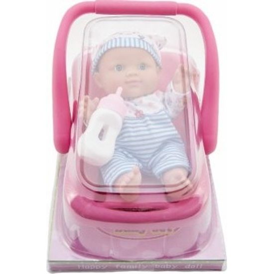 Miminko/Panenka pevné tělo v nosítku s lahvičkou - mix 2 barvy