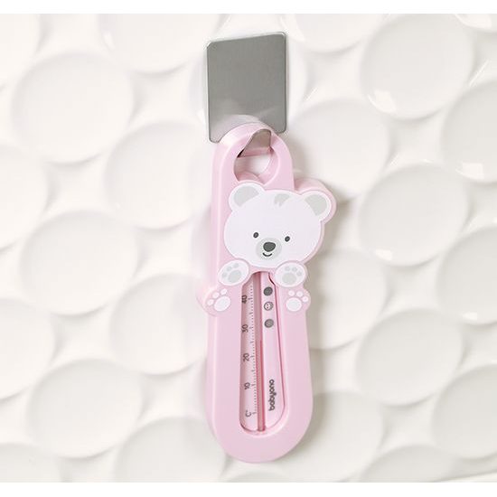 Baby Ono dětský teploměr koupelový Míša růžový