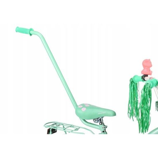 Dětské kolo Mexller Village s vodící tyčí mintová 12"