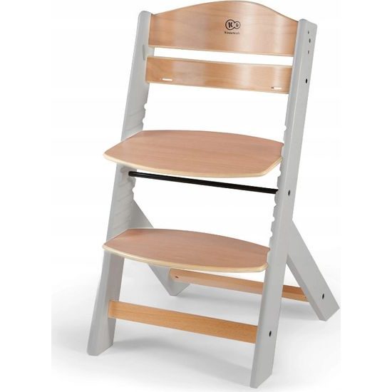 Jídelní židlička Kinderkraft Enock šedá