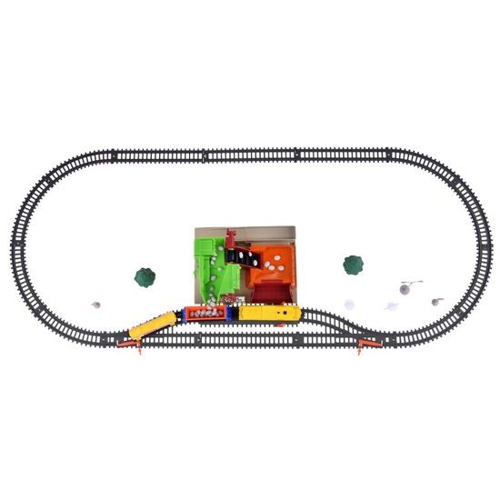 Dětská vláčkodráha na baterie s kamenolomem Construction Train 320 cm