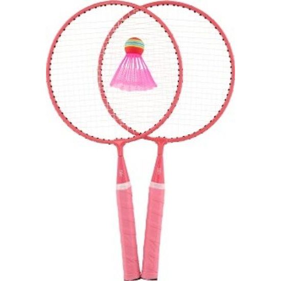 Badminton dětská sada - 2 pálky + 3 košíčky - mix 2 barvy