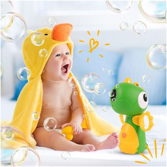 Bublifuk na baterie Zelený dinosaurus