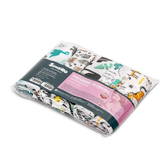 Dětské bavlněné pleny s obrázkem Sensillo chlapecké 5ks