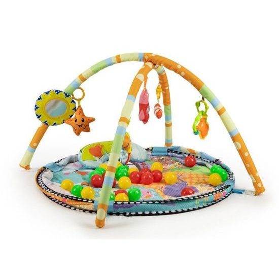 Ecotoys hrací deka 3v1 se 30 míčky Funny Ocean