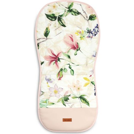 Oboustranná podložka do kočárku Sensillo Velvet magnolie