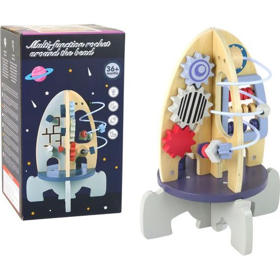 Dřevěná vzdělávací raketa