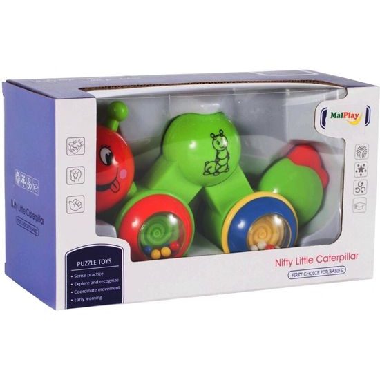 Vzdělávací housenka pro děti - chrastítko