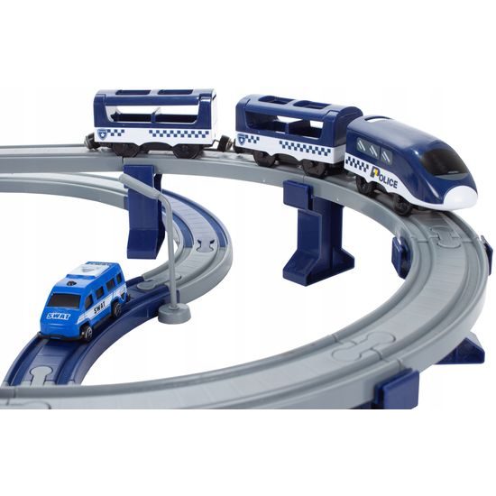 Doris policejní vláčkodráha na baterie 92 dílků Police Train