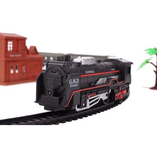 Mini vláčkodráha na baterie se světlem Rail King II