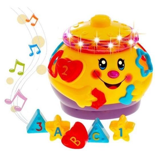 Multifunkční interaktivní kotlík s vkládačkou Funny Pot žlutý