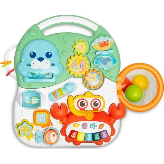 Odstrkovadlo a edukační stůl 2v1 Spark zelená