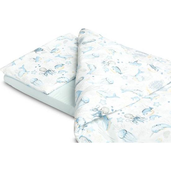 Dětská sada do postýlky polštář a peřina 3ks vodní svět