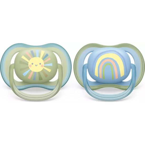 Philips Avent ultra air Dudlík pro novorozence 0-6m slunce/duha