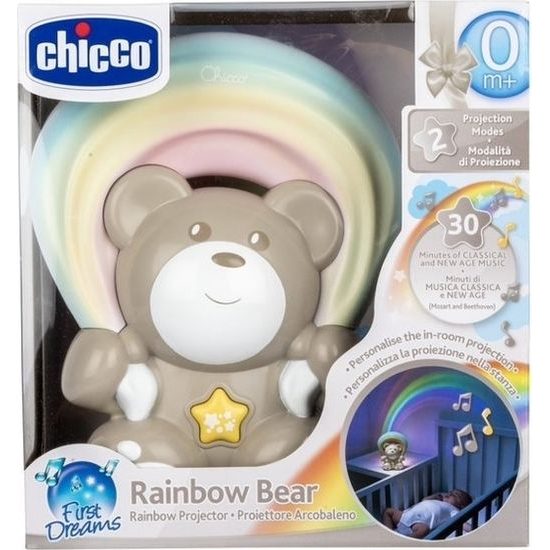 Chicco Medvídek s projektorem duhy a melodií - béžový