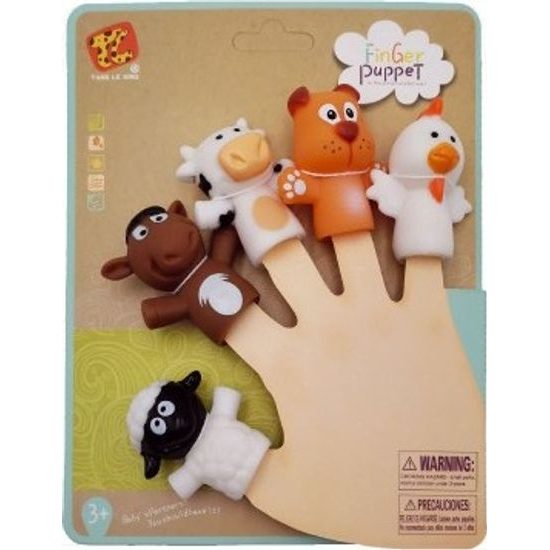 Prstový Maňásek zvířátko - domácí farma