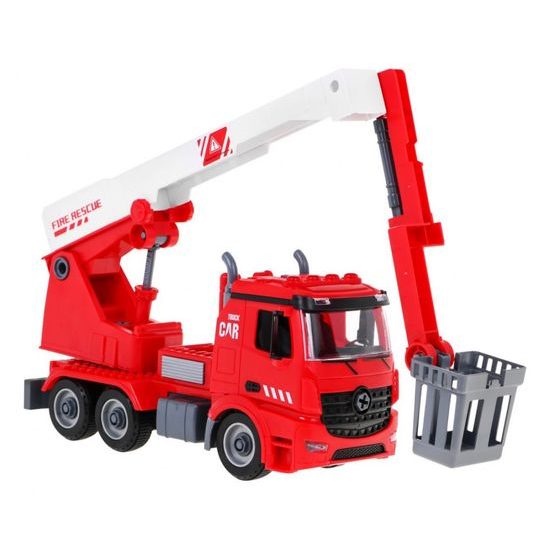 Majlo Toys požární auto se světly, zvuky s helmou Fire Team