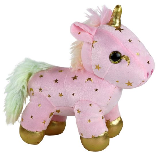 Plyšový jednorožec s miminkem a melodií Baby Kiddo - růžový
