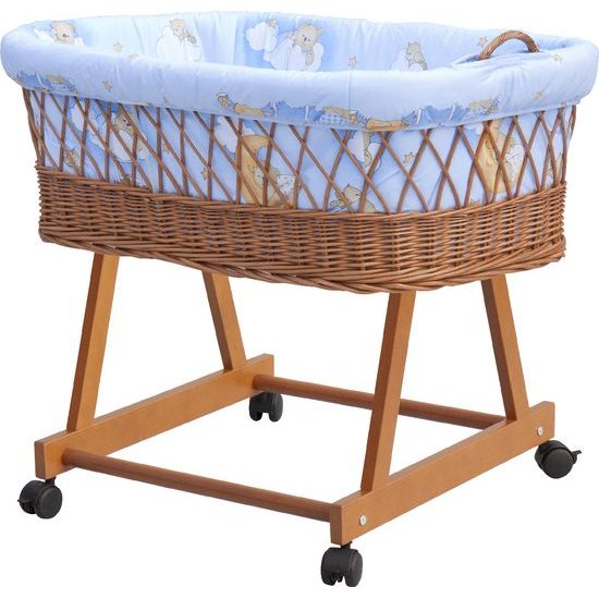 Souprava do košíku pro miminko - Scarlett Mráček - modrá