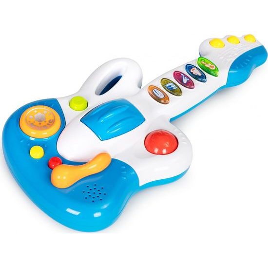 Haunger interaktivní svítící kytara Dynamic Guitar modrá