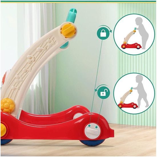 Chodítko 2v1 s hrací dekou a piankem Playmat Stroller