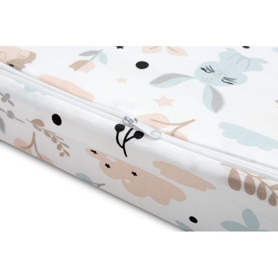 Povlečení na klínový polštářek ježek a zajíček 30x38 cm