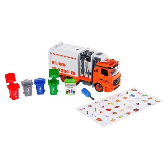 Šroubovací popelářské auto s kontejnery Garbage Truck