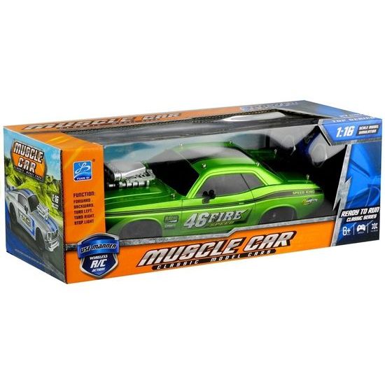 Auto na dálkové ovládání Muscle Car zelené 1:16